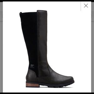 Sorel Emelie Tall Winter Boots for Women, Black